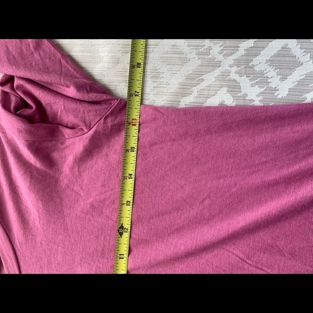 LOGO Lori Goldstein Purple Tunic with Lace Details Size XS - Picture 4 of 6